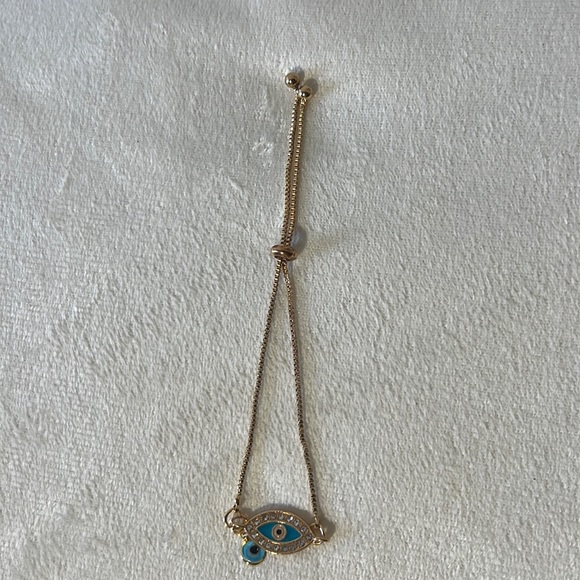 ✨Teal & Gold Evil Eye Bracelet✨ NEW INVENTORY!! - Picture 5 of 9